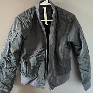 Lululemon Black Reversible Bomber Jacket